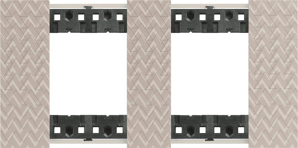 Cadru 2x2 mod. culoare Iluzie (Optic) Living Now Bticino - KA4802M2MM