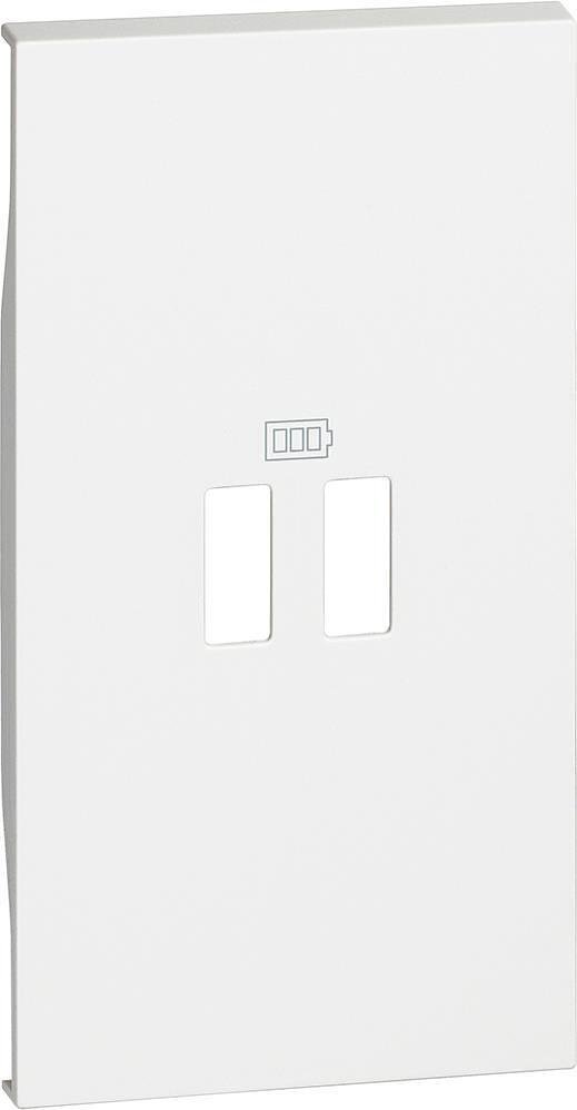 Πρόσοψη για πρίζα USB τύπου 2xA/2xC/A+C 2 μον. χρώμα Λευκό Living Now Bticino - KW12C