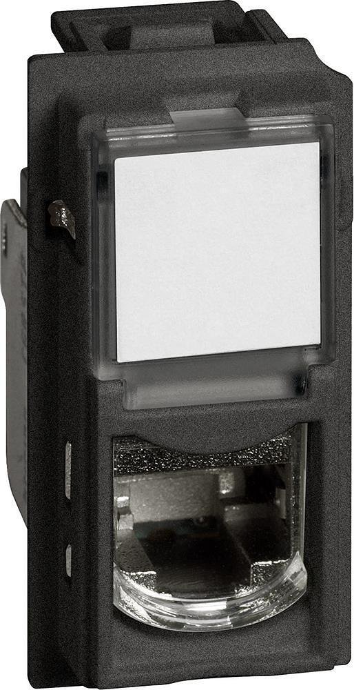 RJ45 Socket cat.6A STP toolless IDC connector 1 mod. Black color Living Now Bticino - KG4279C6AS