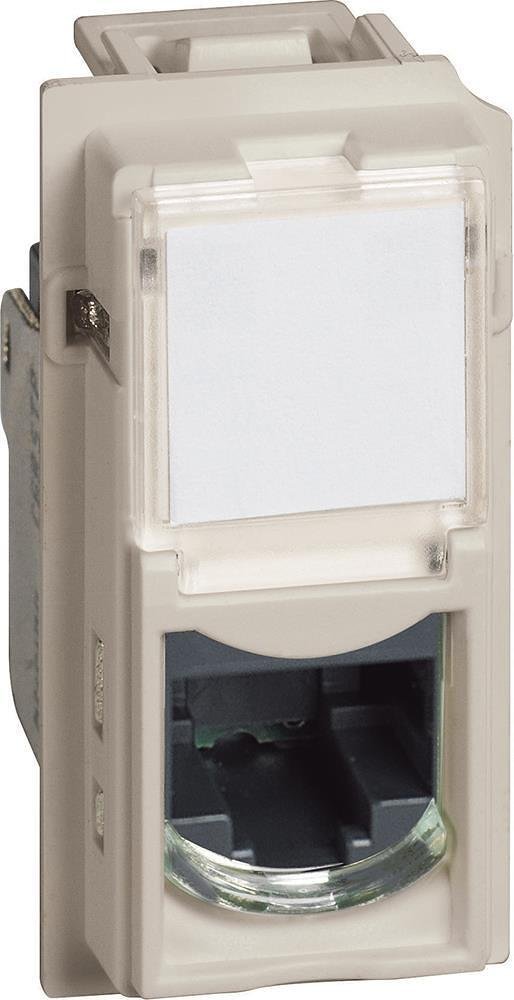 Розетка RJ45 cat.6 STP конектор toolless IDC 1 мод. цвят Крем Living Now Bticino - KM4279C6S