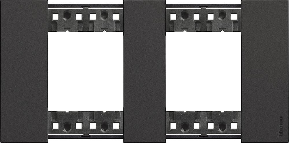BTICINO - Cornice 2x2 mod. standard tedesco colore Nero Living Now Bticino KA4802M2KG