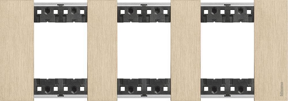 KA4802M3ZW - Cornice decorativa, standard tedesco, oro 3M Bticino Living now