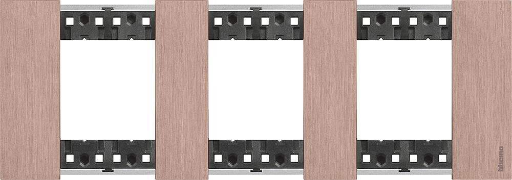 KA4802M3ZM - Cadre décoratif, standard allemand, cuivre 3M Bticino Living now