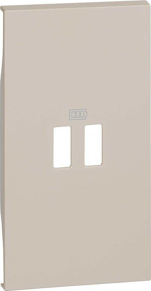 Πρόσοψη για πρίζα USB τύπου 2xA/2xC/A+C 2 μον. χρώμα Κρέμα Living Now Bticino-KM12C