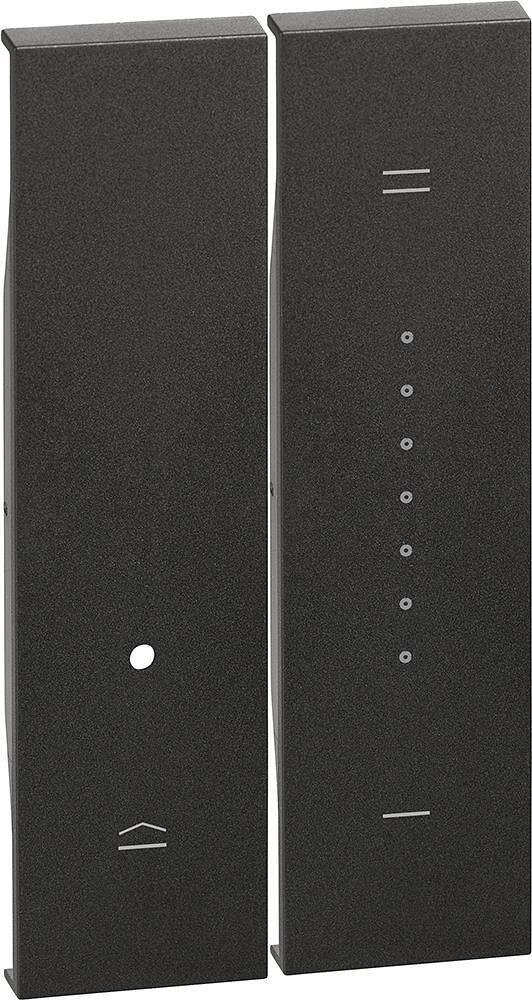 Pannello frontale per dimmer 2 mod. colore Nero Living Now Bticino, KG19