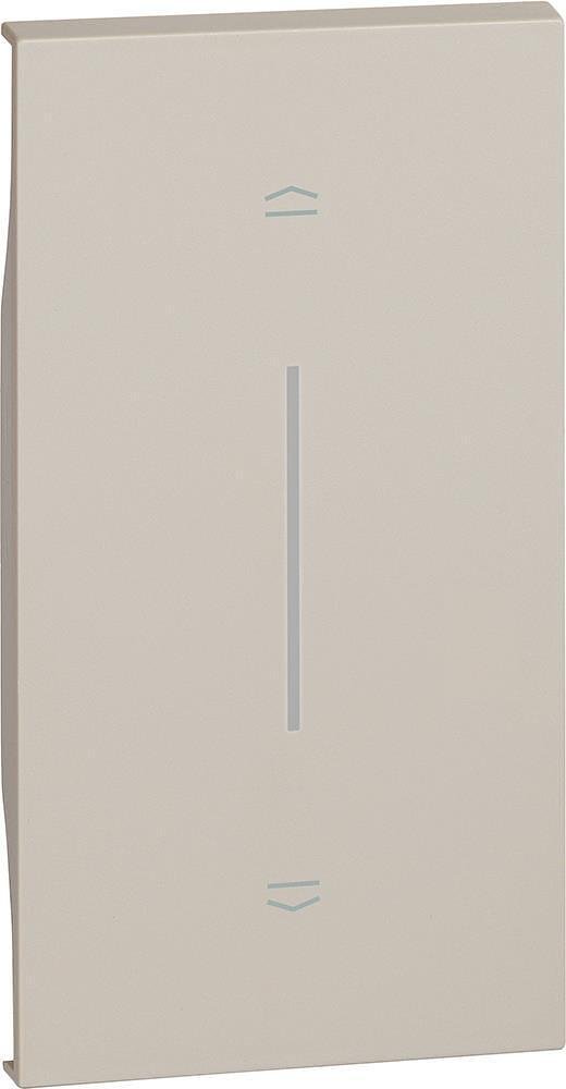 Placa frontal para botón de persianas 2 mod. color Crema Living Now Bticino, KM05M2