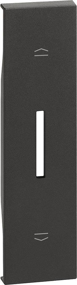 Placa frontal para interruptor de persianas 1 mod. color Negro Living Now Bticino-KG06