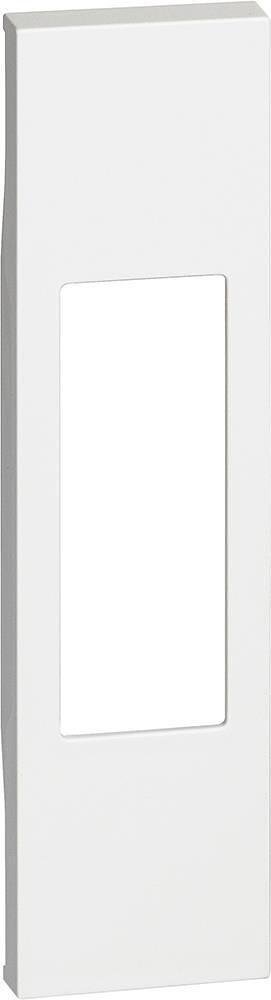 Plaque frontale pour prise IT standard/clé chaudière 1 module couleur Blanc Living Now Bticino-KW02