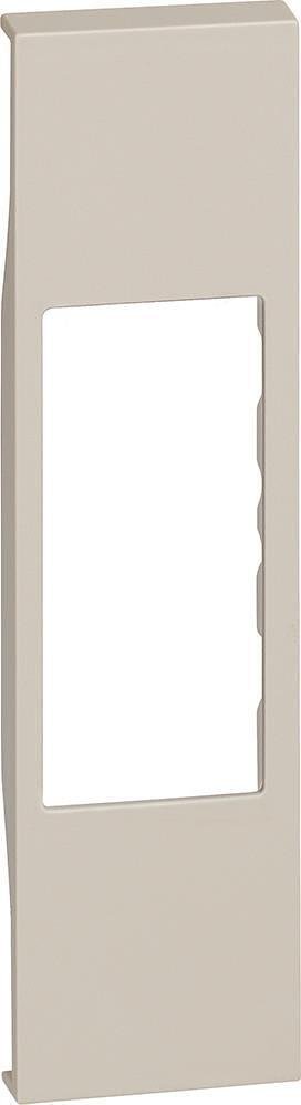 Faceplate for single RJ45 sockets/LED lamp K4381/RCA 1 mod. Cream color Living Now Bticino- KM07