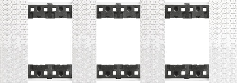KA4802M3MW - Cadru decorativ, standard german, pixeli 3M Bticino Living now