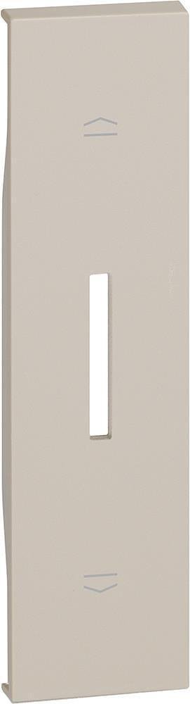 Placa frontal para interruptor de persianas 1 mod. color Crema Living Now Bticino-KM06