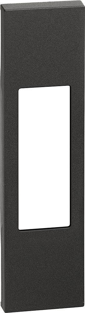Plaque frontale pour prise IT standard/clé chaudière 1 module couleur Noir Living Now Bticino-KG02