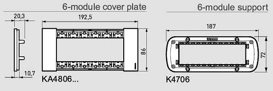 Πλαίσιο 6 μον. χρώμα Λευκό (White) Living Now Bticino, KA4806KW