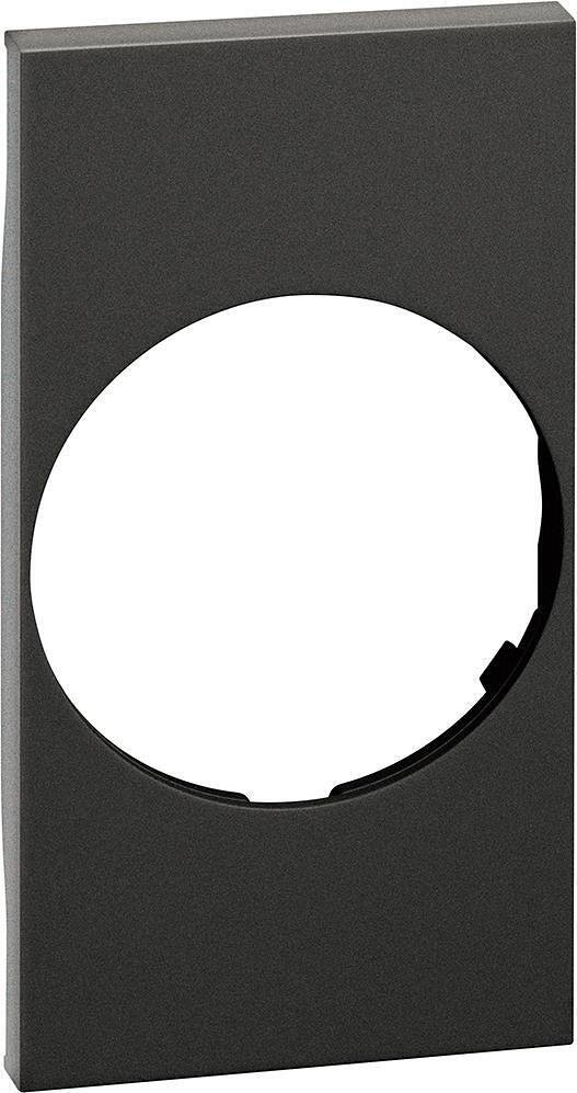 KG04 - Plaque frontale pour prise standard allemand, noir 2M Bticino Living now
