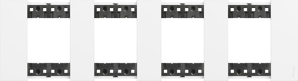 BTICINO - Cornice 4x2 mod. standard tedesco colore Bianco Living Now Bticino KA4802M4KW