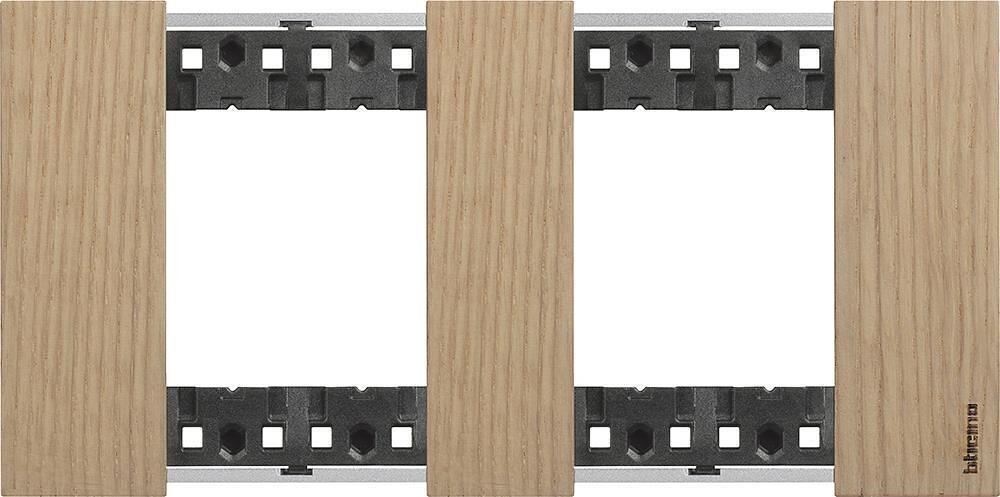BTICINO - Frame 2x2 mod. German standard color Oak Living Now Bticino KA4802M2LM
