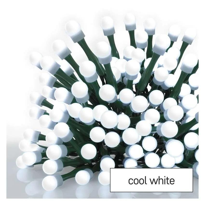 Juego de luces navideñas 80x LED luz fría 8 m IP44 con 8 programas CHERRY EMOS - D5AC06