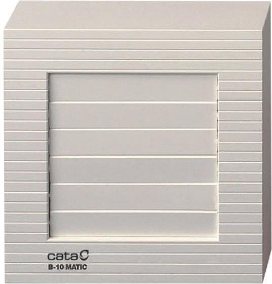Ventilatore B10 MATIC f100mm, colore Bianco, quadrato 98m3/h, 15W, 41dB con valvola automatica CATA - C00915000