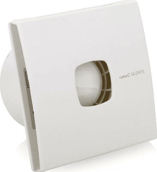 Ventilatore SILENTIS10 f100mm, colore Bianco, 98m3/h, 15W, 37dB kit con valvola CATA - C01070000