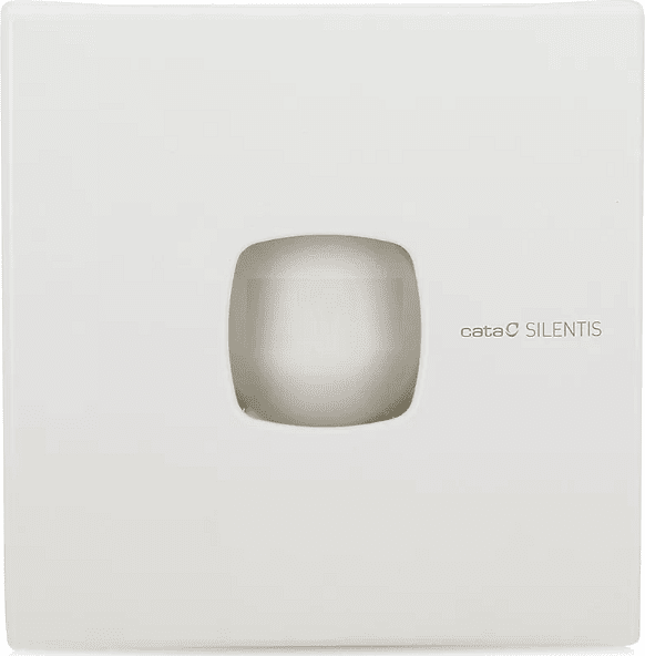 Вентилатор SILENTIS10 ф100мм, цвят Бял, 98м3/ч, 15W, 37dB комплект с клапа CATA - C01070000