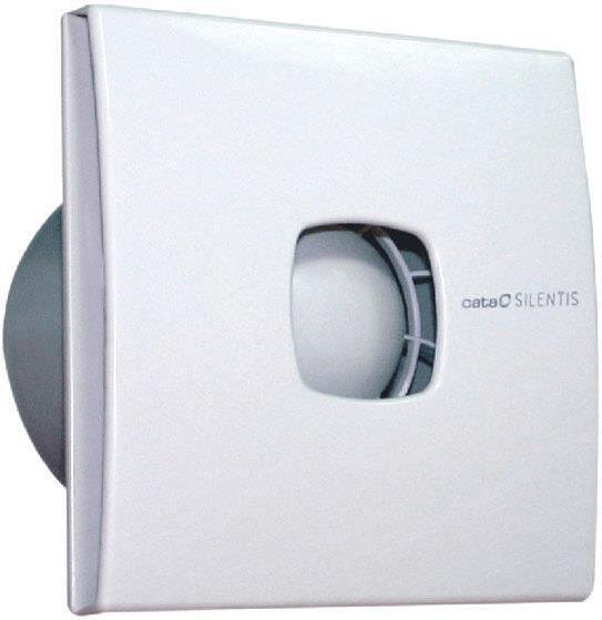 Ventilatore SILENTIS10 f100mm, colore Bianco, 98m3/h, 15W, 37dB kit con valvola CATA - C01070000