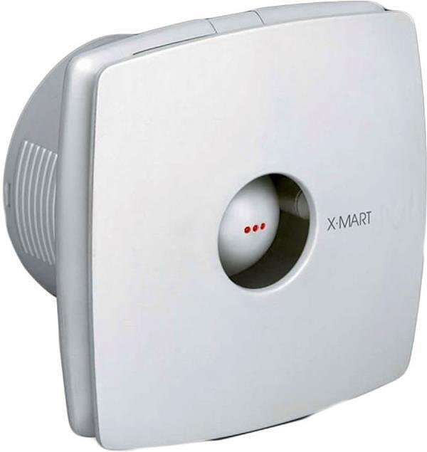 Ventilatore X-MART10 f100mm, colore Bianco, 98m3/h, 15W, 38dB kit con valvola CATA - C01010000