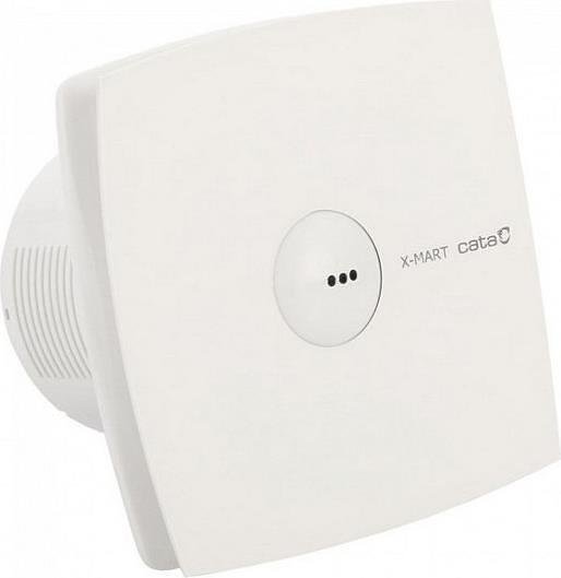 Ventilator X-MART10T MATIC TIMER ø100 mm, Farbe Weiß, 98 m³/h, 15 W, 38 dB mit Timer, mit automatischer Klappe CATA - C01016000