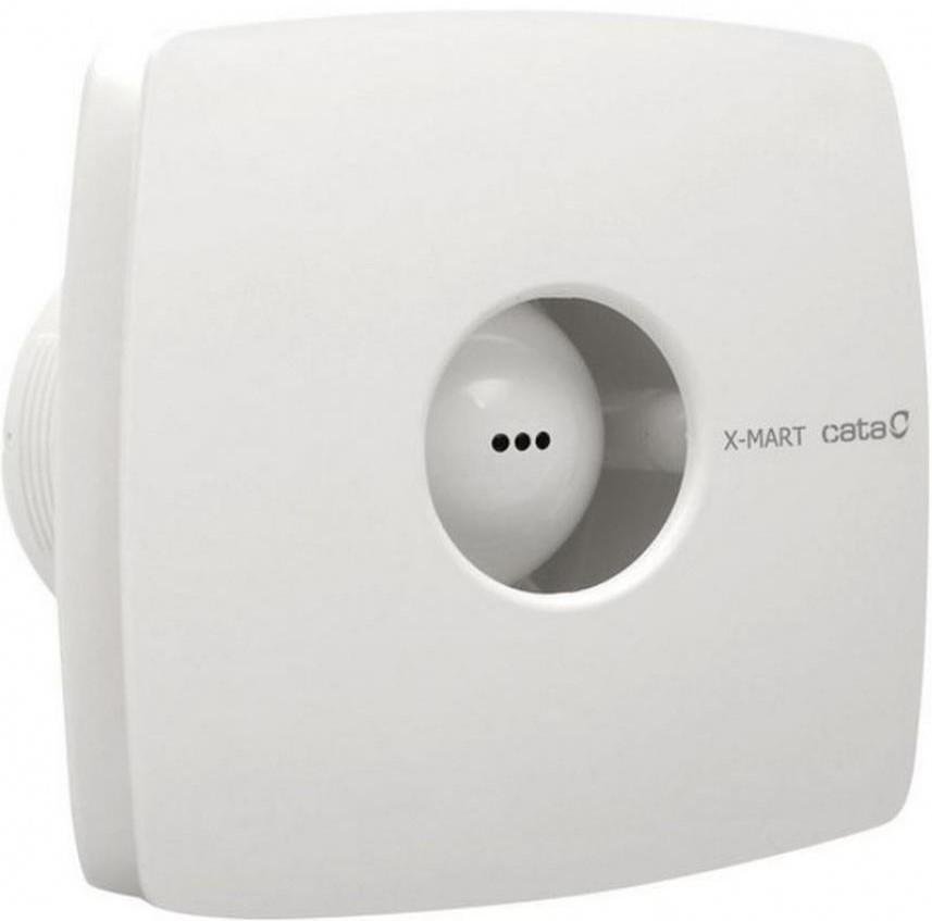 Ventilador X-MART12T TIMER Ø120mm, color Blanco, 190m³/h, 20W, 40dB con temporizador, kit con válvula CATA - C01021000
