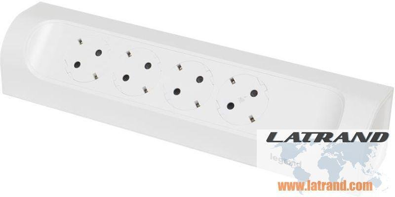 Multipresa angolare 4x2P+E senza cavo Corner NEW Legrand 694503 bianca
