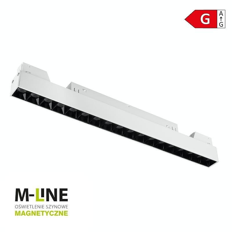 Lineare magnetische Lampe für Schienensystem M-LINE, weiß, 18 W, 1400 lm, 4000 K, DPM, MTL-SPL-18W-W