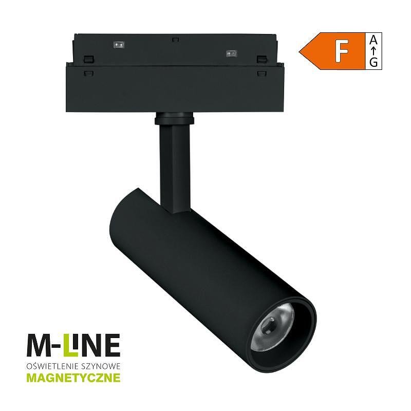 Magnetische Lampe für Schienensystem M-LINE, schwarz, 15 W, 1200 lm, 4000 K, DPM, MTL-ST-15W-B
