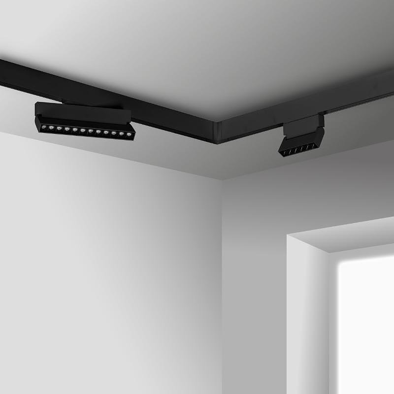 Lineare Lampe mit magnetischem Schienenelement, einstellbar M-LINE, schwarz, 6 W, 480 lm, 4000 K, DPM, MTL-SPRL-6W-B