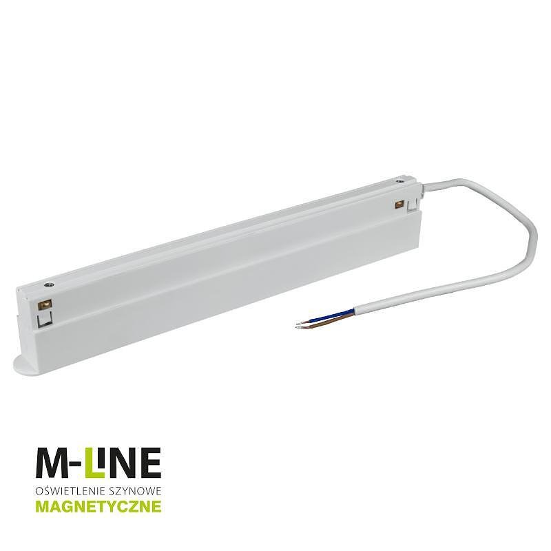 Alimentatore per binario magnetico M-LINE, bianco, 200W 24V DC, DPM, MTL-DR-200W-W