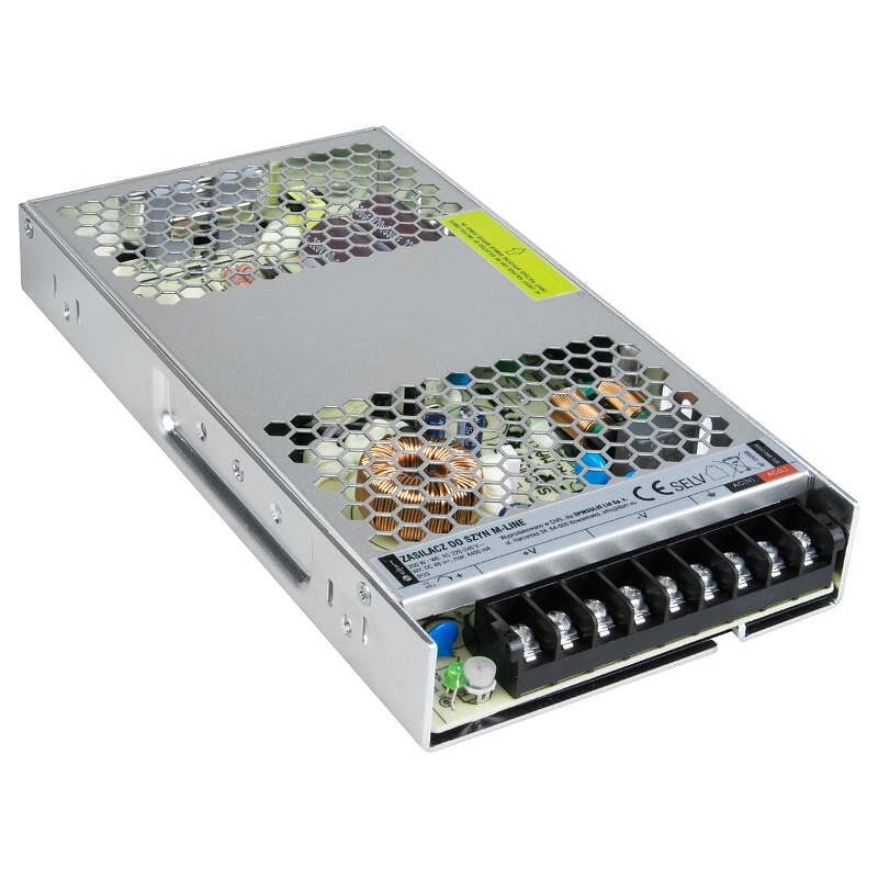 Alimentatore per binario magnetico M-LINE, 200W 48V DC, DPM, MTL-DR2-200W