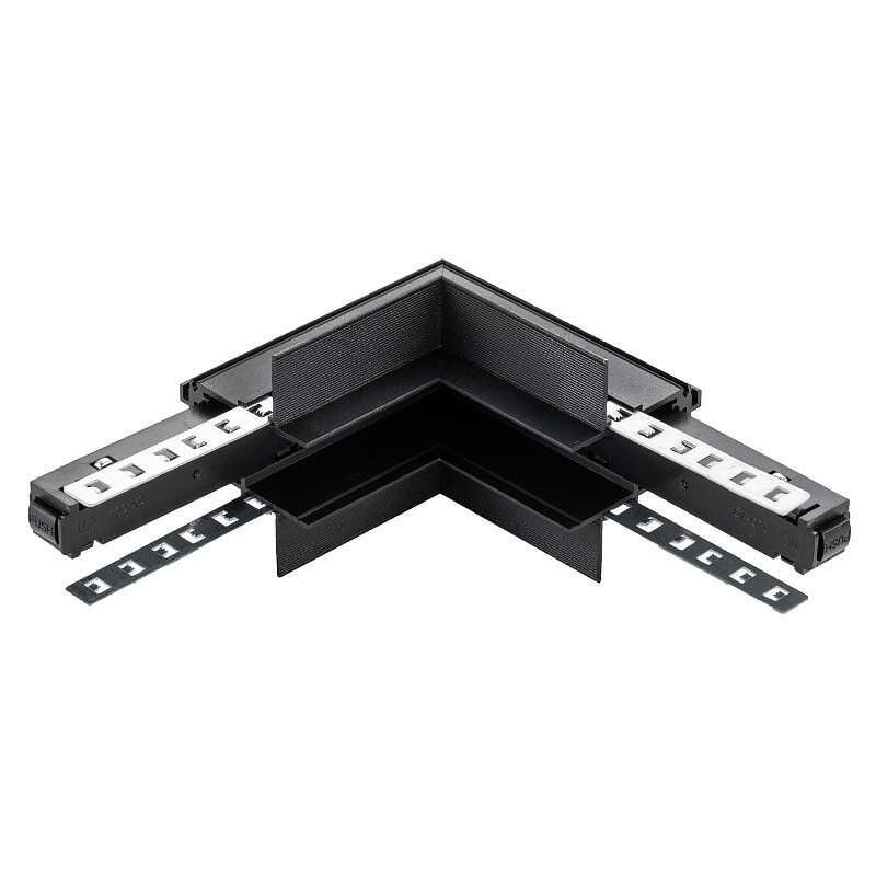 Verbinder für magnetische Schienen zur Innenmontage, Einbau M-LINE, schwarz