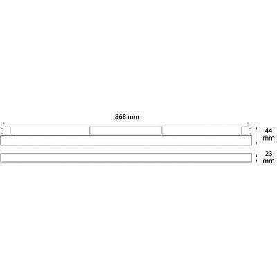 LED lineare magnetische Lampe M-LINE, weiß, 90 cm, 2400lm, 4000K, 30W, DPM, MTL-FL-30W-W