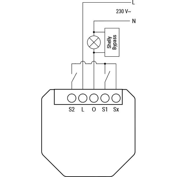 Micromodule Relais Smart 1x On/Off 1.2A SANS NEUTRE – Shelly 1L Gen3 261637