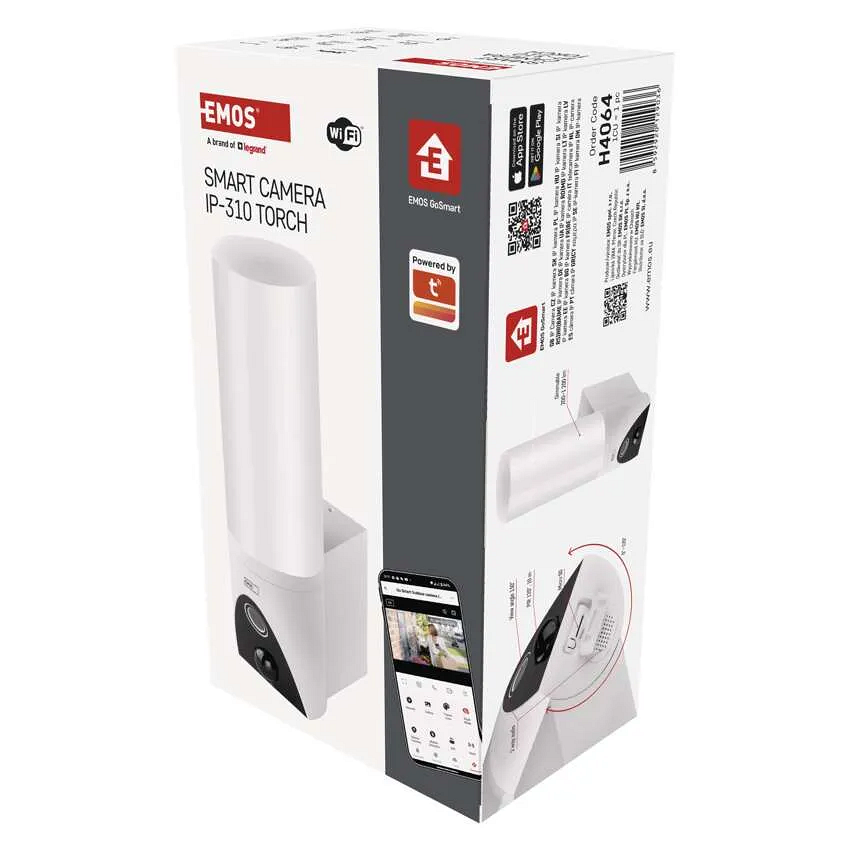 IP Κάμερα 3MP IP65 με λάμπα IP-310 TORCH λευκή Wi-Fi GoSmart EMOS