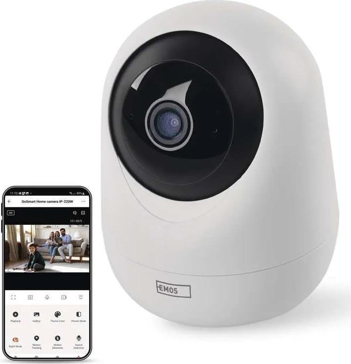 IP Κάμερα 4MP PTZ 5Vdc IP20 IP-220W Wi-Fi GoSmart EMOS