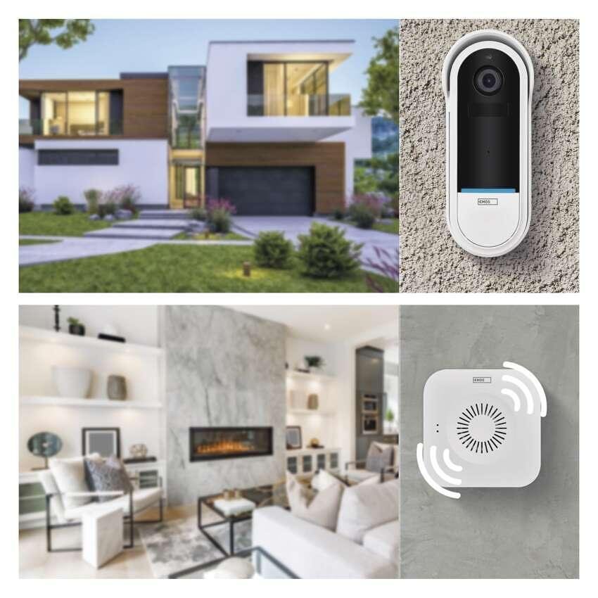 Pulsante video e campanello con batteria IP-15S Wi-Fi GoSmart EMOS
