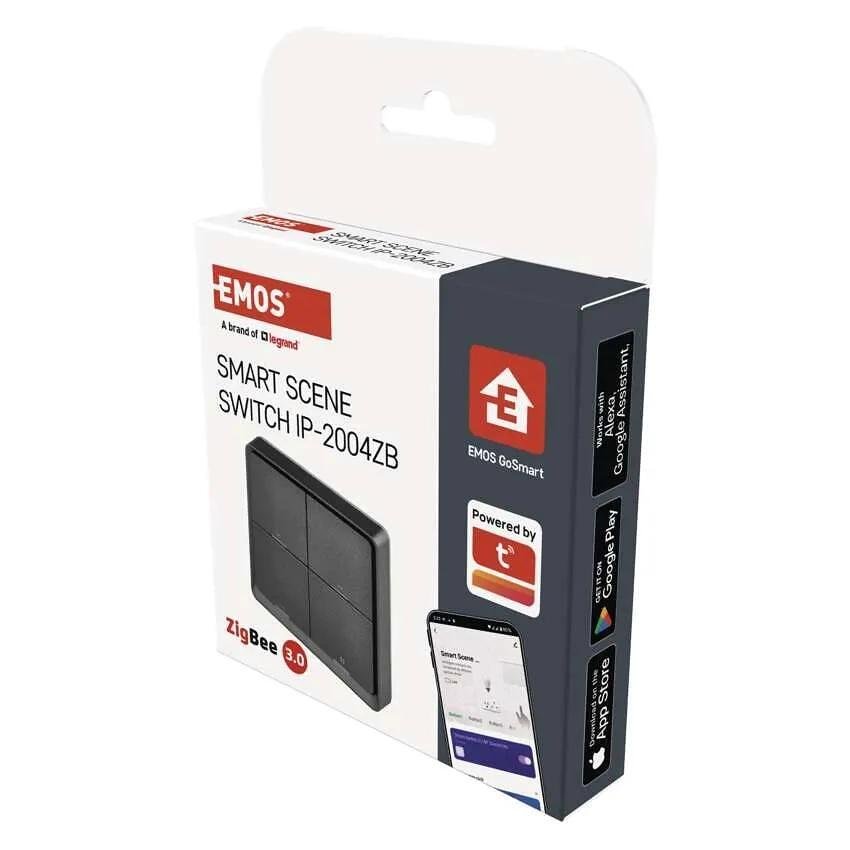 Botón con 12 funciones con batería antracita IP-2004ZB ZigBee GoSmart EMOS