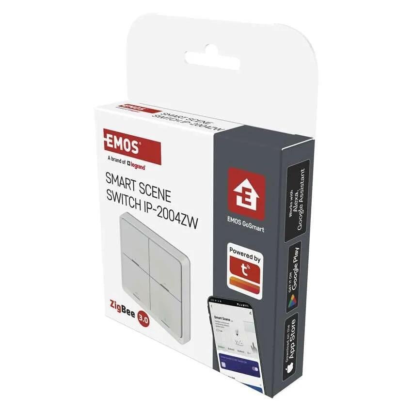 Button with 12 functions with battery white IP-2004ZW ZigBee GoSmart EMOS