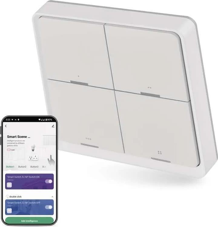 Button with 12 functions with battery white IP-2004ZW ZigBee GoSmart EMOS