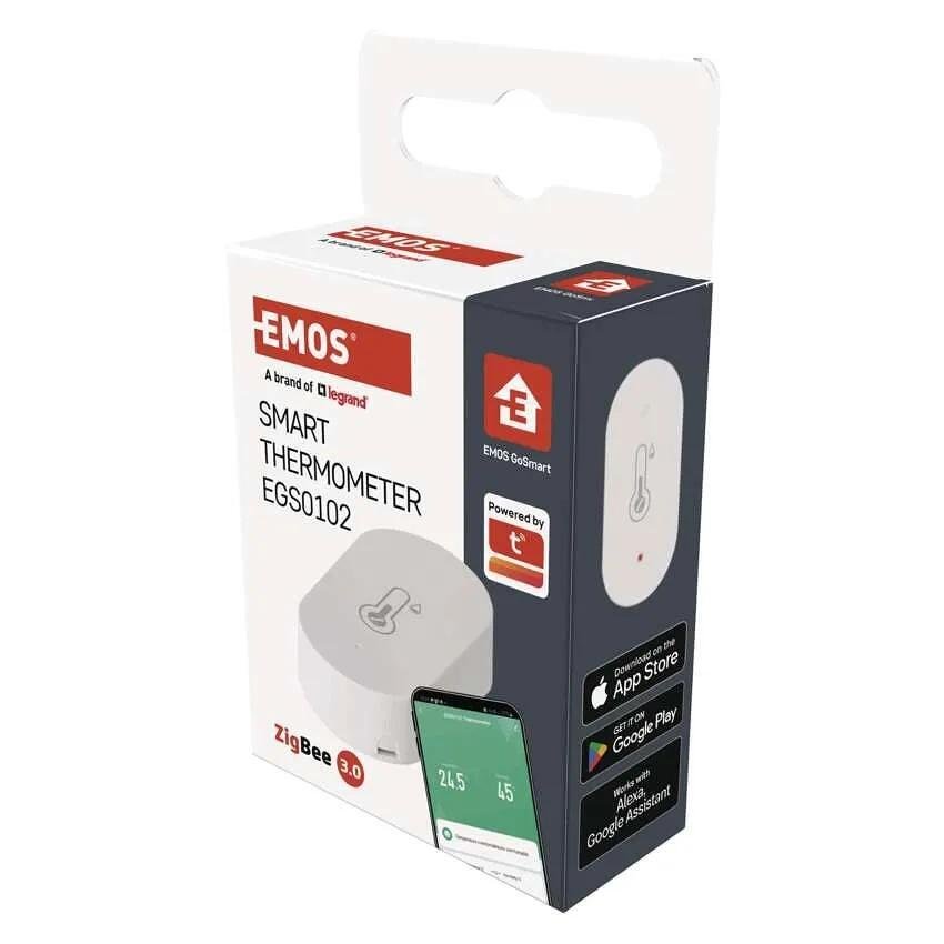 Humidity and temperature sensor with battery ZigBee GoSmart EMOS