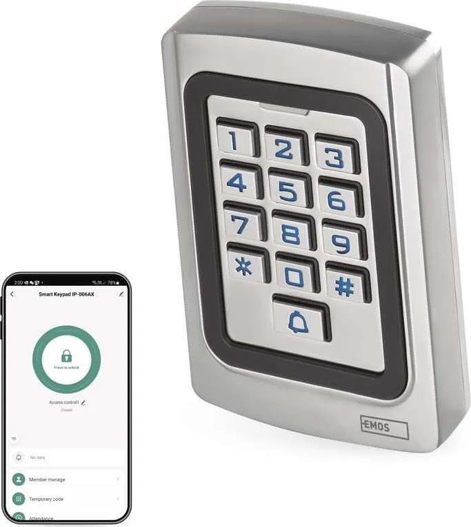 Standalone reader with keypad for access control IP-006AX Wi-Fi GoSmart EMOS