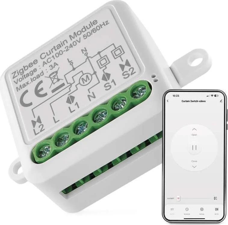 Micromódulo Smart relé 1x persiana 3A requiere neutro IP-2121CZ ZigBee GoSmart EMOS