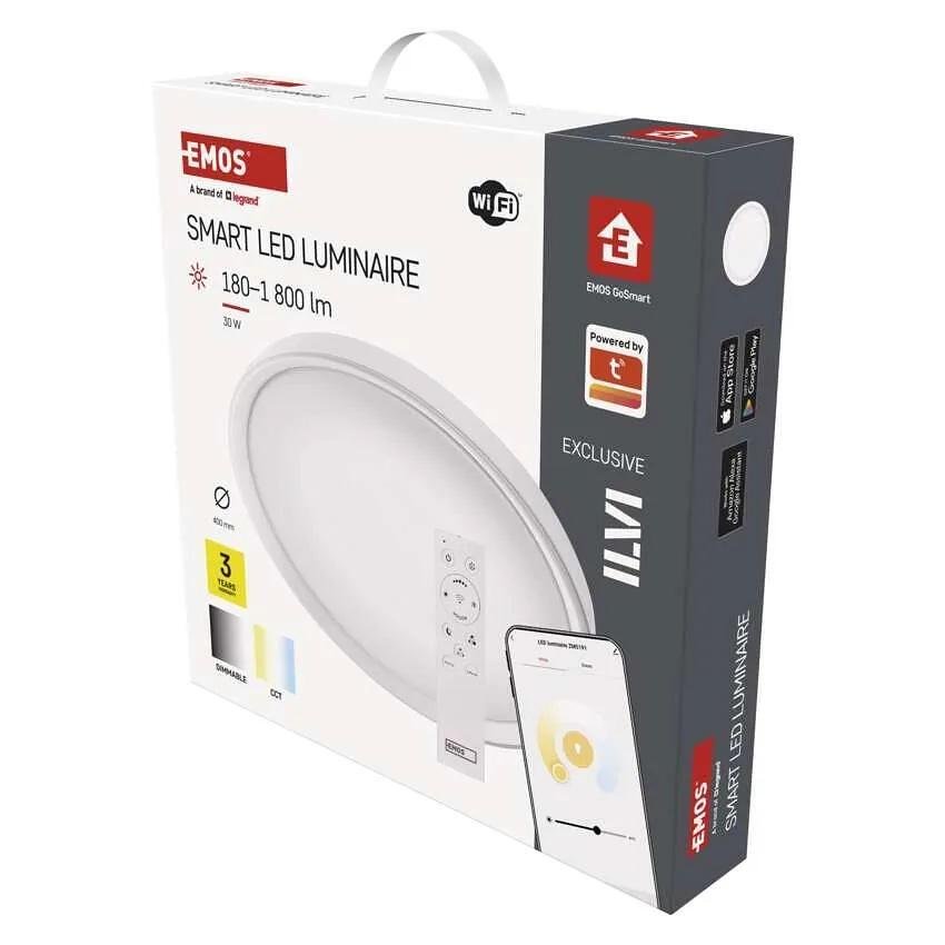 LED Ceiling Light DN400 30W CCT 1800lm 115° dimmable 30000h IP20 Wi-Fi GoSmart EMOS