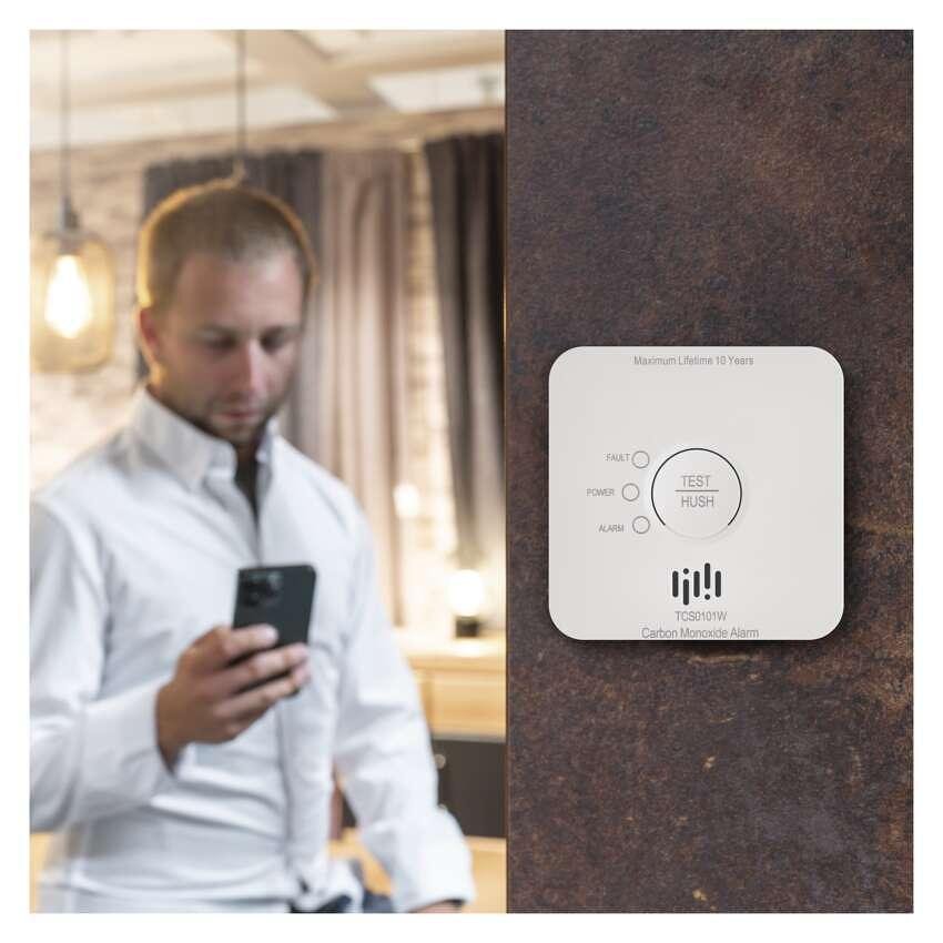 Drahtloser CO-Sensor mit Sirene 85dB TCS0101W Wi-Fi GoSmart EMOS