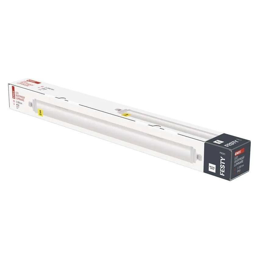 LED Damp Proof Luminaire 18W 4000K 2200lm 120° 50000h IP65 0.6m FESTY EMOS