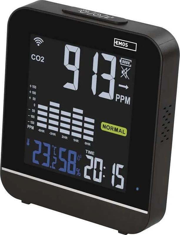 Αισθητήρας υγρασίας, θερμοκρασίας και CO2 Wi-Fi GoSmart EMOS